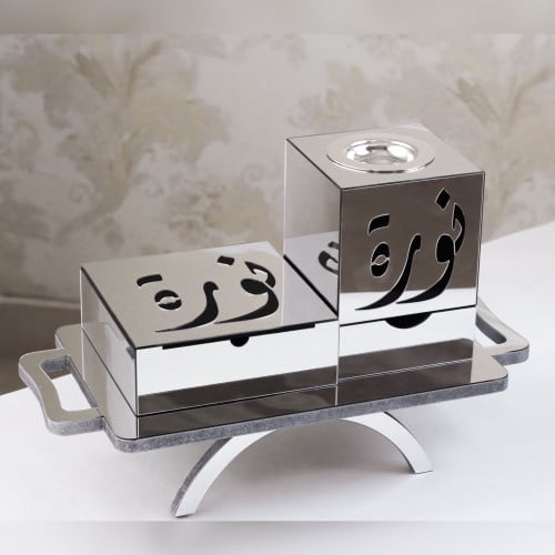 مبخرة تركواز + ثلاث انواع عود