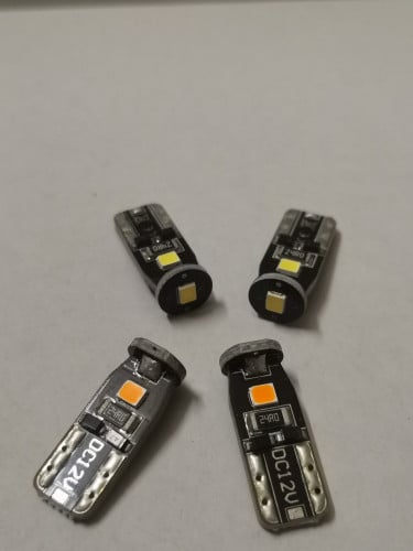 أنوار led بجودة عالية مقاس T10 متوفر لون ابيض 6000...