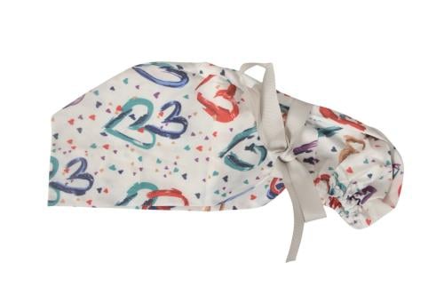 Colorful Hearts Surgical Cap