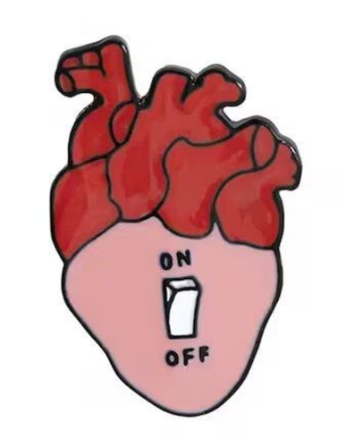Heart Flip Switch Pin