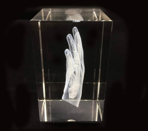3D Hand Crystal Model