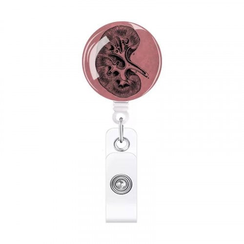 Kidney-Anatomy Badge Holder