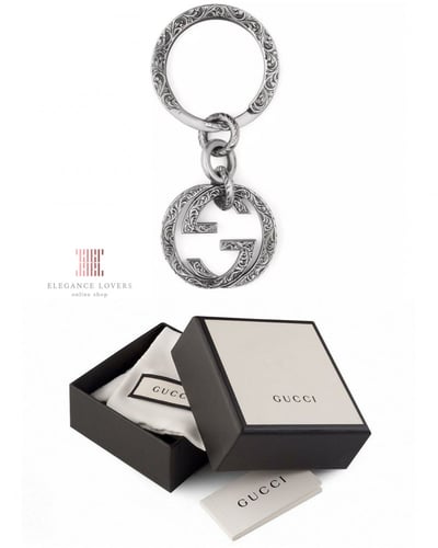 ميدالية مفاتيح فضة ماركة جوتشي