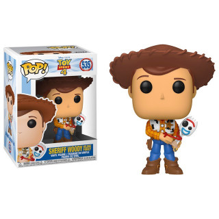 Funko Pop Disney Toy Story 4 Woody with Forky Excl...