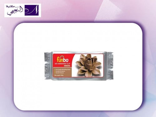 عجينة السيراميك فانبو 500g بالونين أبيض وبني