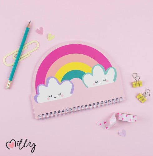 دفتر سلك رينبو مسطر