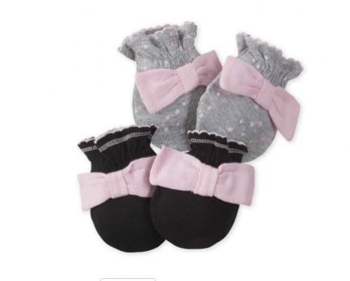 2 طقم قفازات فيونكه Bunny ماركة Gerber