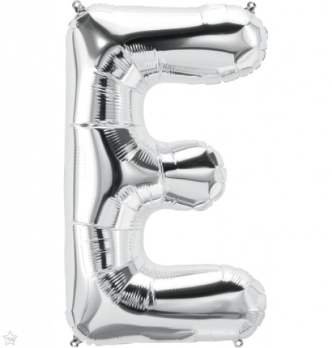 FOIL LARGE LETTER SILVER (عدد 5 قطع) E