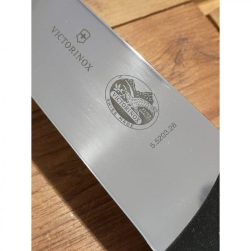 سكين تقطيع اللحم مقاس 28 يد أسود شفره ستانلس ستيل