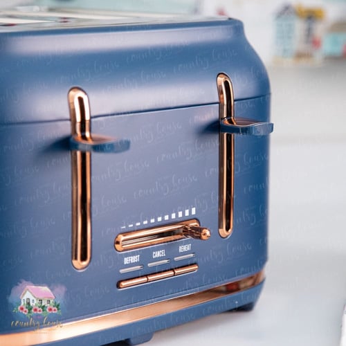 0627 توستر مميز بلون كحلي ونحاسي