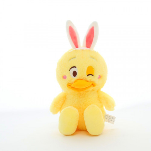 ميدالية ( تعليقة ) من الفرو على شكل دجاج اصفر