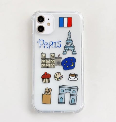 كفرات اشكال ملصقات كفر كوريا وباريس للايفون