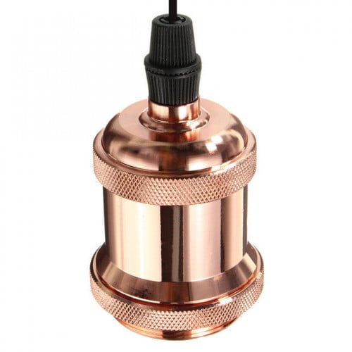 كوع علاقي حديدي مزخرف باللون النحاسي