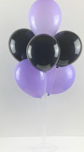 قاعدة للبالونات ( 7 أعمدة ) مع بالونات بنفسجي و أس...