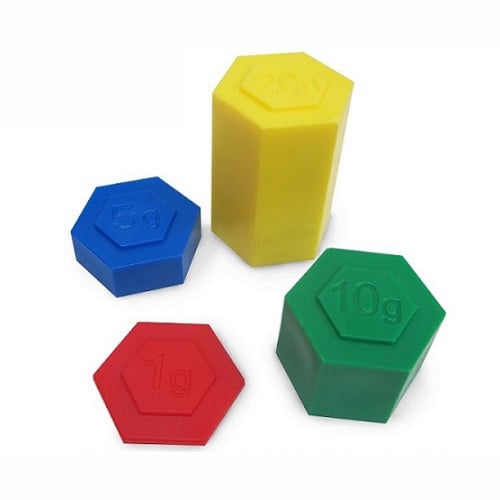 أوزان من البلاستيك 54 قطعة 20g - 10 g - 5g - 1g