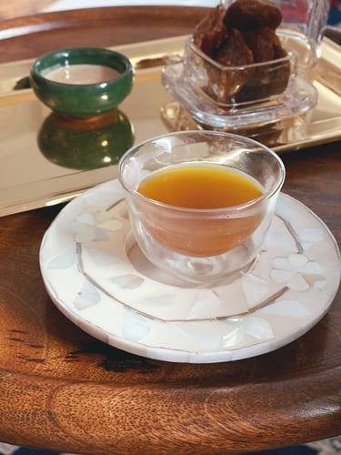 فنجان قهوة دبل زجاج - 6 حبات