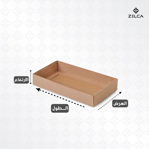 علب كرافت مع غطاء بنافذة منفصل (12 علبة)