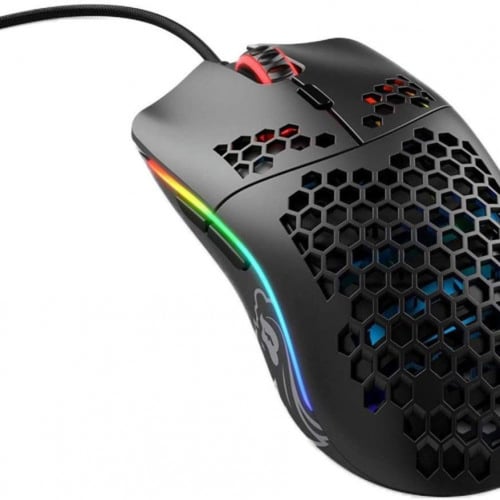 فأرة إحترافية جلورويس موديل O Minus سلكي أسود مات