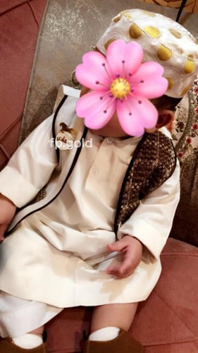 بروش صدف الحصان مطلي فضه المقاس الوسط