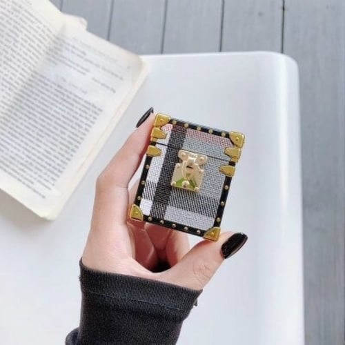 صندوق فاخر لحفظ علبة سماعات Apple Airpods 1/2