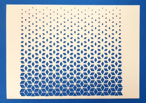 استينسل تدرج شكل هندسي