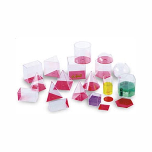 مجسمات بلاستيك شفاف 17 قطعة مفاس كبيرة 10 سم