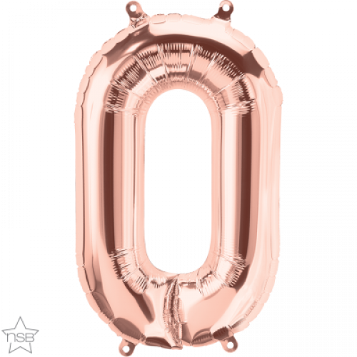 FOIL SMALL LETTER ROSEGOLD (عدد 5 قطع) O