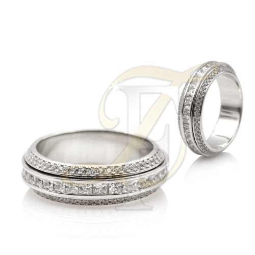 دبلة (زركون) فضة عيار 925