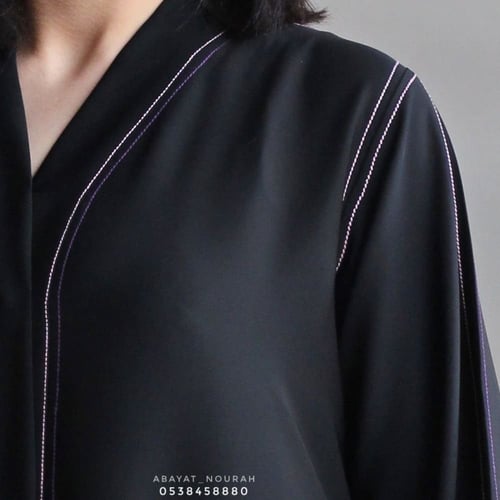 عباية مطرزه بخيوط ناعمة - 715 -