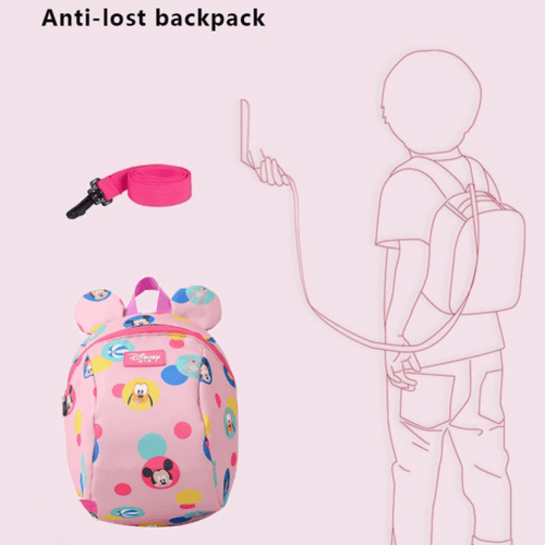 شنطة ديزني مع حبل لحماية الطفل من الضياع