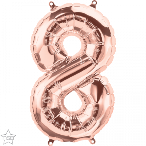 FOIL LARGE NUMBER ROSEGOLD (عدد 5 قطع) 8