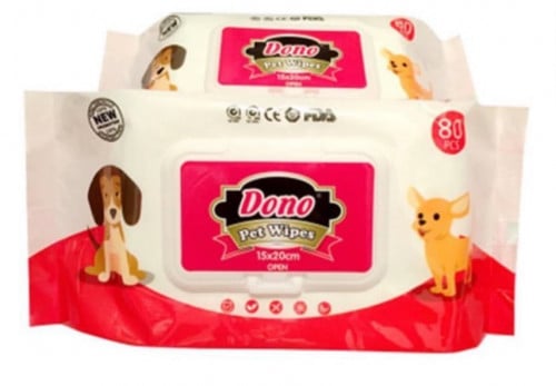 مناديل مبلل لتنضيف الحيوانات