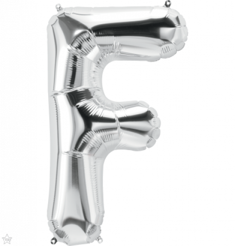 FOIL LARGE LETTER SILVER (عدد 5 قطع) F