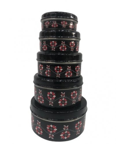 طقم بنقشة تراثية للمكسرات والتمر