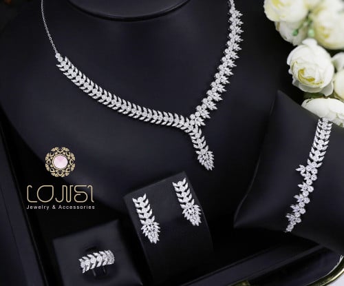 طقم فخم للمناسبات فضة عيار 925