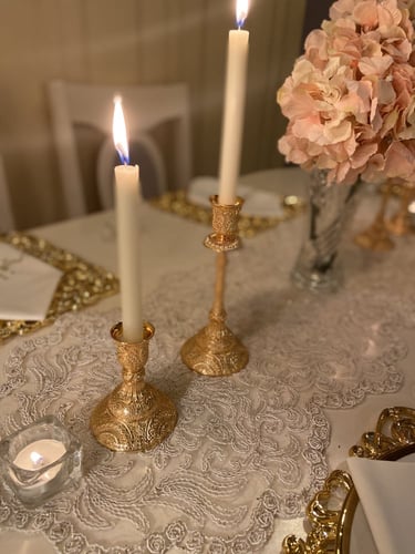 شمعدان بشمعه واحده الحجم الطويل