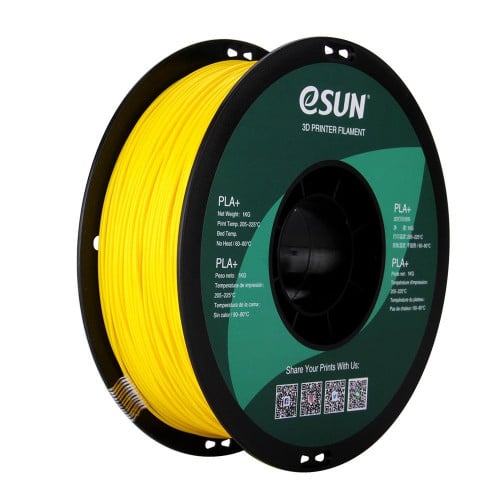 eSUN PLA+ (Yellow) 3D Filament 1.75Ø, 1kg