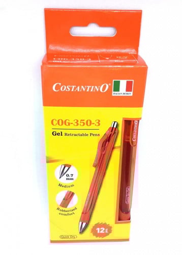 علبة اقلام حبر سائل لون احمر 0.7mm