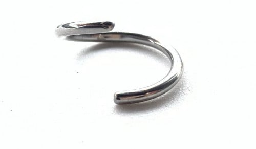 16g Silver Hoop Bendable
