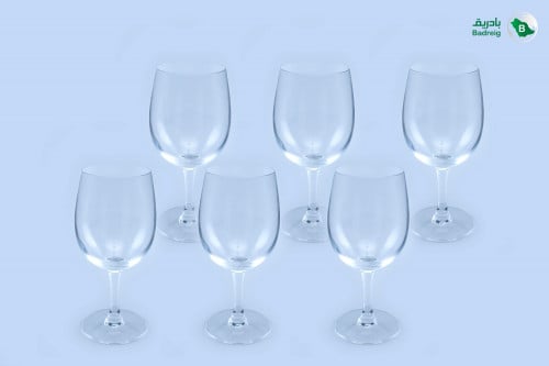 طقم كاسات بكعب اركروك فرنسي 32سم 6حبة