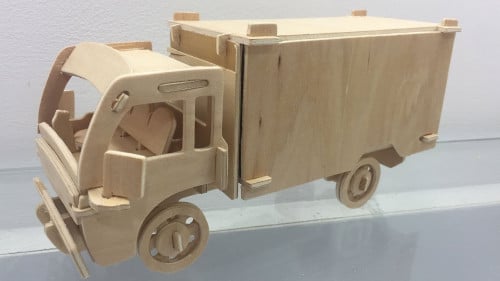 لوح بزل خشبي 3D-شاحنة