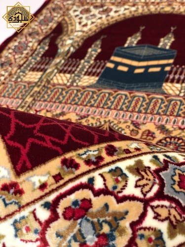 سجادة حرير تركية فاخرة (أحمر)