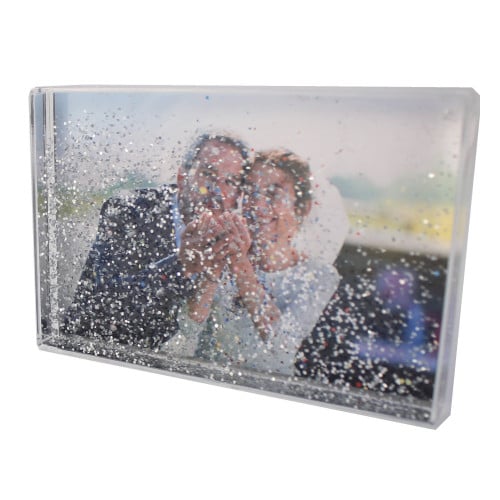 طباعة برواز جليتر مائي مستطيل بتصميمك الخاص