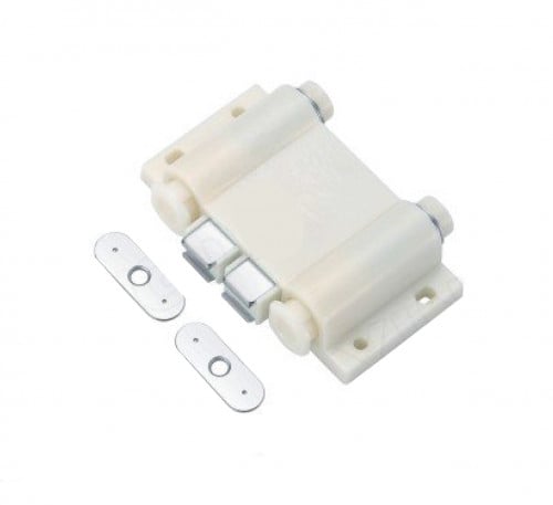 مغناطيس أثاث درفتين لون أبيض