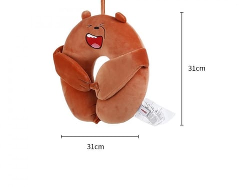 وسادة شكل U مع غطاء للعين من الدببة الثلاثة (قريزل...