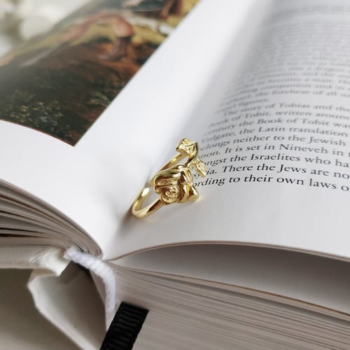 خاتم روز من مجموعة باروك, من الفضة الاسترليني عيار...