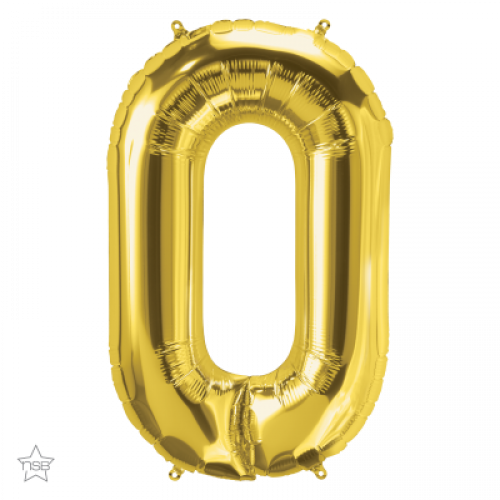 FOIL LARGE LETTER GOLD (عدد 5 قطع) O
