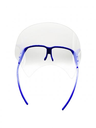 درع واقى للوجه فيس شيلد نظارة و ذراع ثابت لون أزرق...