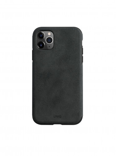 -- كفر حماية للايفون 11 برو شامواه من يونيك – اسود