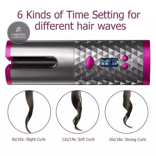 مكواة تجعيد الشعر اللاسلكية